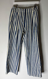 NWT J Crew wide leg essential pants in sailor stripe blue white‎ pleated BZ746 6 Photo 0