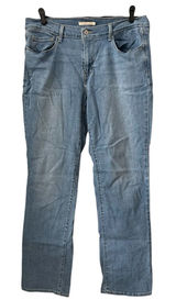 Levi's 505 Straight Leg Women's size 14‎ Regular Wash Blue Denim Jeans W34 L42 Photo 0