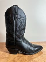 Justin Boots L4903 Black Leather Western Cowboy Boots USA Women's 6.5 B Photo 0