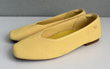 VIVAIA Margot 2.0 Women's US 8 EU 39 Yellow Knit Square Toe Ballet Flats Photo 0