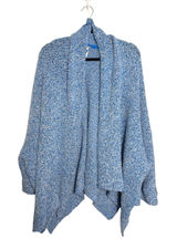 Free People BFF Big Blue Cardigan Sweater Oversized Slouchy Size Medium Photo 0