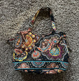 Vera Bradley Kensington Sherry Small Tote, Retired Paisley Photo 0