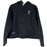 Disneyland Resort Tinkerbell Hoodie Full Zip Logo Pouch Pocket Cotton Black XL Photo 0