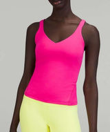 Lululemon Align Waist Length Tank Top Size 4 Sonic Pink Yoga Pilates Gym Fitness Photo 0