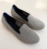 Rothys The Loafer in Slate Herringbone Size 7.5 Academia Minimalist Flats Office Photo 0