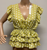 NWT Mustard Seed Tiered Ruffle Top from ivy & Leo Photo 0