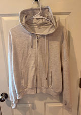 Garage Grey Zip Up Hoodie Size Large Photo 0