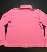 Ralph Lauren Sport Pink Cotton Turtleneck Long Sleeve Top Women Medium Photo 0