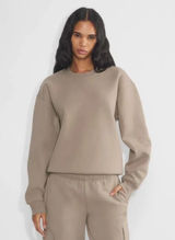 New with tags - Aritzia TNA cozy fleece sweatshirt ashen Photo 0