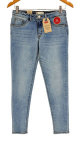 Levi's 710 Super Skinny Girls Size 16 Light Wash Denim Jeans Adjustable NWT Photo 0