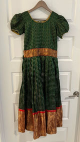 Indian Dress Partywear Green Gold Size S Photo 0