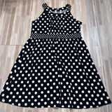 APT. 9 Black & White Polka Dot Halter Dress Women’s Size XL Photo 0