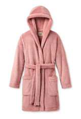 UGG Aarti Hooded Fleece Robe Dusk Pink 1121091 Plush Loungewear M Photo 0