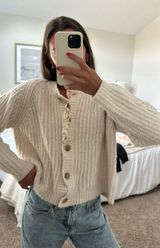 Knit cardigan Tan Photo 0