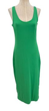 Meshki India Scoop Neck Maxi Dress‎ Tank Bodycon Bright Green Size Large Photo 0