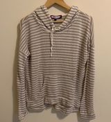 t/o Sweaters Hooded Lightweight Sweater Striped Nautical Photo 0