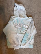 Destin Florida Tie-Dye Hoodie - Light Blue & White Photo 0