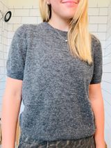 H&M Grey short sleeve sweater Photo 0