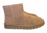 Universal Threads Light Brown Suede Ankle Booties Casual Flat Shoes Womens Photo 0