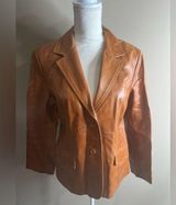 For Joseph 100% leather coat camel color size large Photo 0