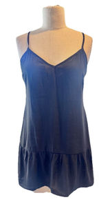 Abercrombie & Fitch Black Drop Waist Dress in Women’s Small, Tie Back , Mini Photo 0