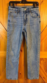 Aeropostale Women’s '90s Baggy Jean size 4 Medium Wash Distressed Stretch (7066) Photo 0