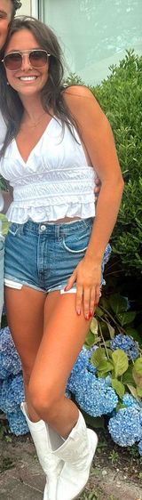 White Blouse Tank Top  Photo 0