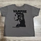 Olivia Rodrigo Vampire Graphic T-Shirt Size XL Gray Women GUTS Tour Merch Photo 0