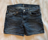 7 For All Mankind Indigo low rise Denim Shorts Photo 0