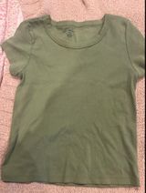 Brandy Melville Green Crop Top Photo 0