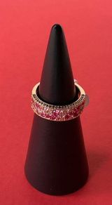Bomb Party RBP6444 “Power To Shine” Pink Topaz CZ Rose Gold Size 7 Ring NWT Photo 0