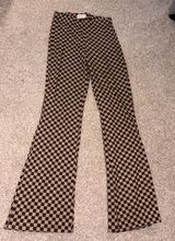 Urban Outfitters Checkered Flare Pants Stretchy Photo 0