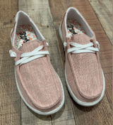 Gypsy Jazz Pink Canvas Slip-On Shoes 6.5 New Casual Loafers Sparkle Preppy Cute Photo 0