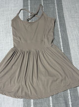 Better‎ Together Women Small Taupe Brown Active Exercise Dress OKJ041 Strappy S Photo 0
