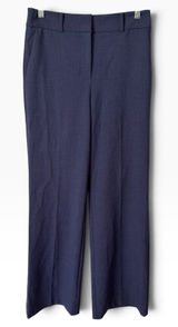 NWT Ann Taylor The Wide Leg Trousers Women’s Size 2 Pleated Blue Career Photo 0