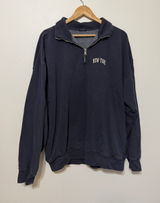 Brandy Melville New York Quarter Zip Sweater Large Pullover Photo 0