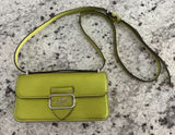 Coach CO984 Morgan Metallic Green Leather Crossbody Bag Photo 0