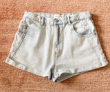 PacSun Mom Denim Shorts Light Wash High Rise Cuffed Size 29 Photo 0