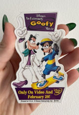 Vintage Walt Disney An Extremely‎ Goofy Movie DVD Promo Movie Button Brooch Pin Photo 0