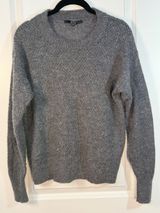 Quince Baby Alpaca Merino Wool Blend Crewneck Sweater Grey Size M Photo 0