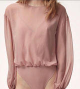Wilfred Dusty Pink Body Suit in Size Medium Photo 0