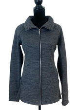Lululemon Radiant Jacket Woman Sz 8 Heather Gray Sporty Workout Gym Athleisure Photo 0