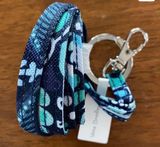 NWT Vera Bradley Blue Island Medallion Signature Ring & ID Clip Lanyard . Photo 0