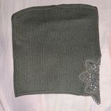 Aerie Sage Green Ribbed Crop top Photo 0