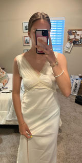 Lace slip Dress Tan Photo 0