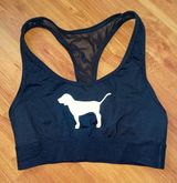 PINK Black Sports Bra Photo 0