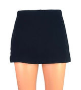 Amanda Uprichard Women's Black Zipper High Waisted A Line Mini Skirt Size XS Photo 0