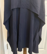 COS‎ Circle Cut Layered T-shirt Dress Sz MED Blue Flowy Lagenlook Minimalist EUC Photo 0