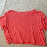 American Eagle Outfitters Coral Crop Top Photo 0