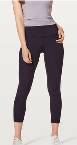 Lululemon Wunder Under Hi-Rise 7/8 Tight *Full-On Luxtreme 25" Deep Phantom Sz 8 Photo 0
